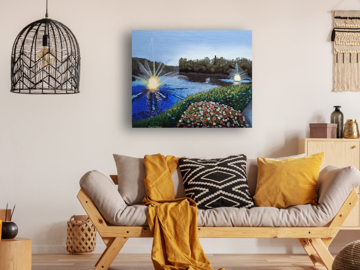 Lower_Millpond_at_Dusk_painting_room2