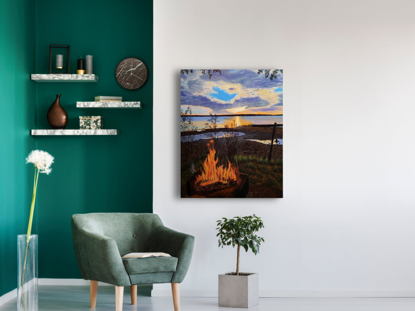 Sunset_on_Penobscot_Bay_painting_room_2