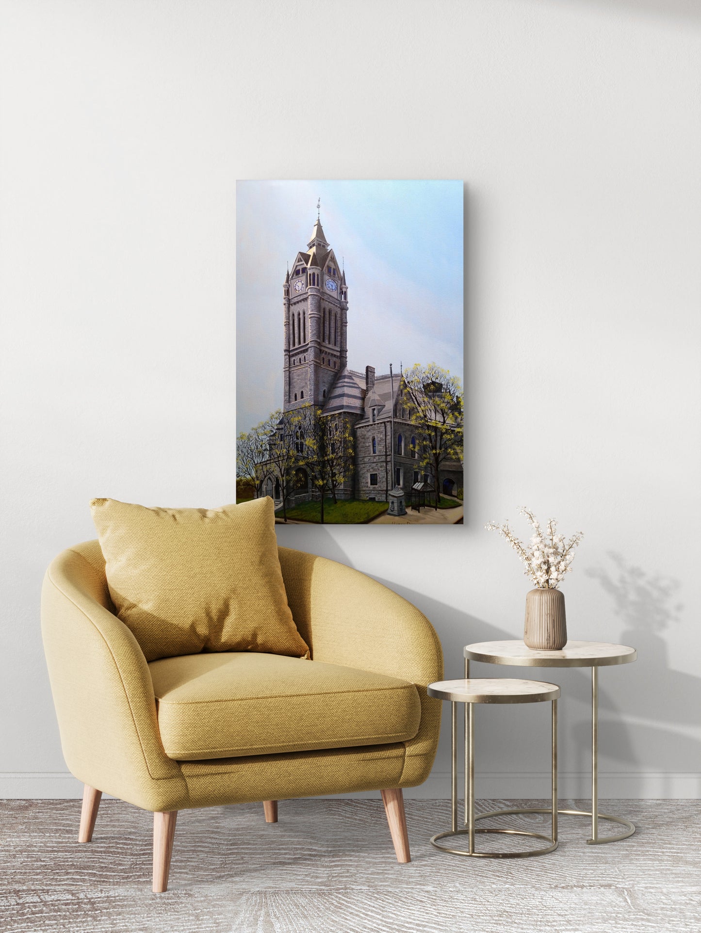 Holyoke City Hall Unframed Canvas Print