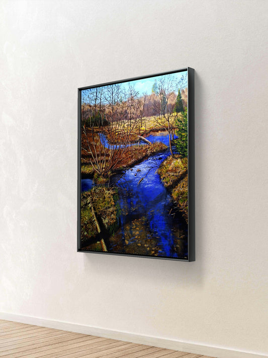 Bray Lake Tributary Framed canvas Print