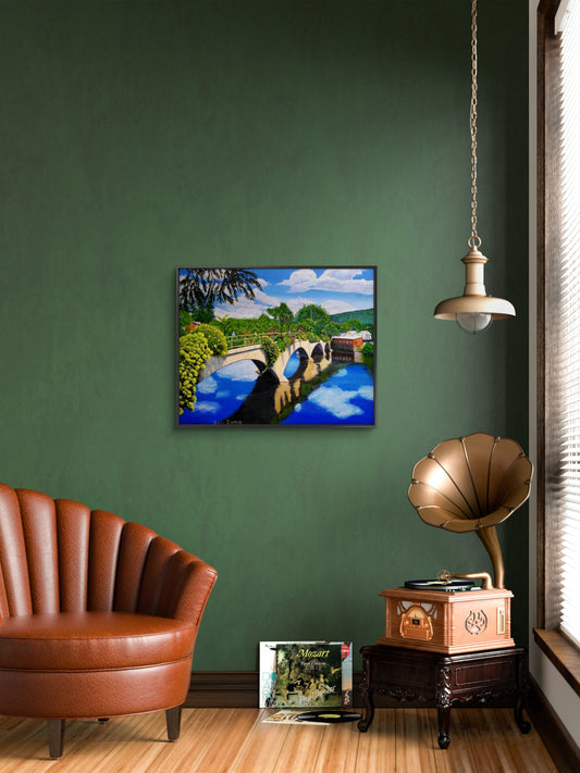 Bridge of Flowers – Limited Edition Framed Canvas Print