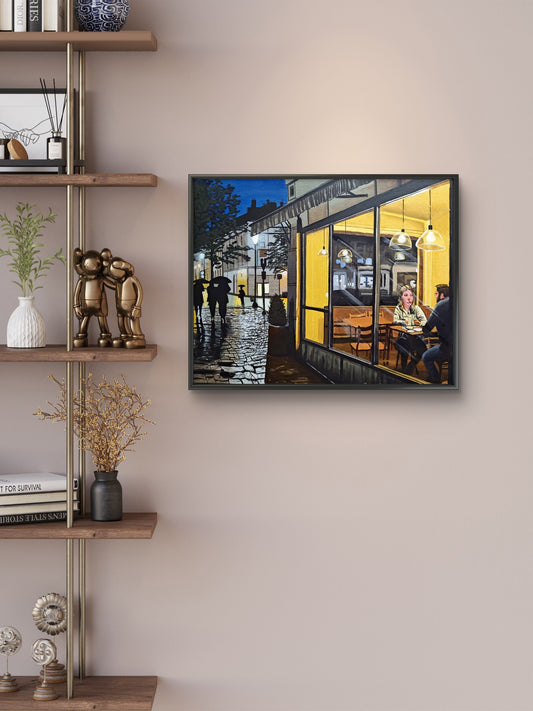 Soft Steps, Warm Light – Limited Edition Framed Canvas Print