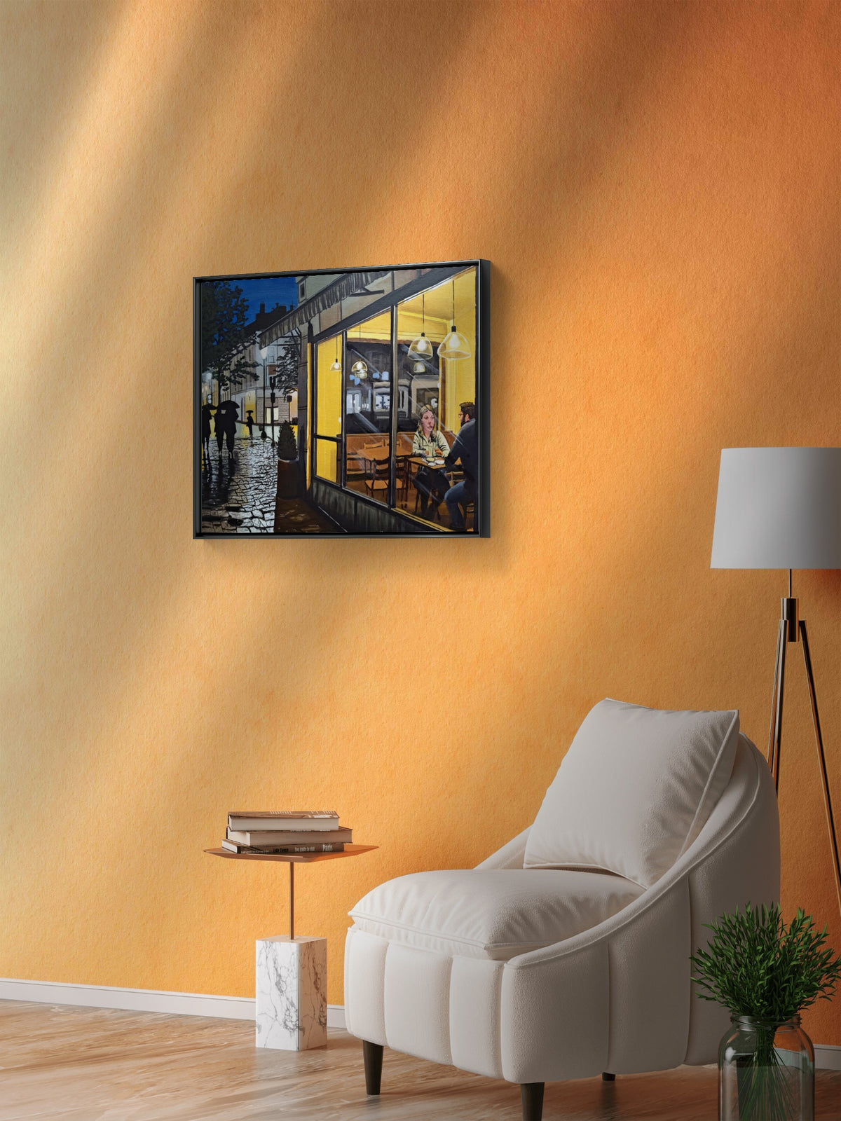 Soft Steps, Warm Light – Limited Edition Framed Canvas Print