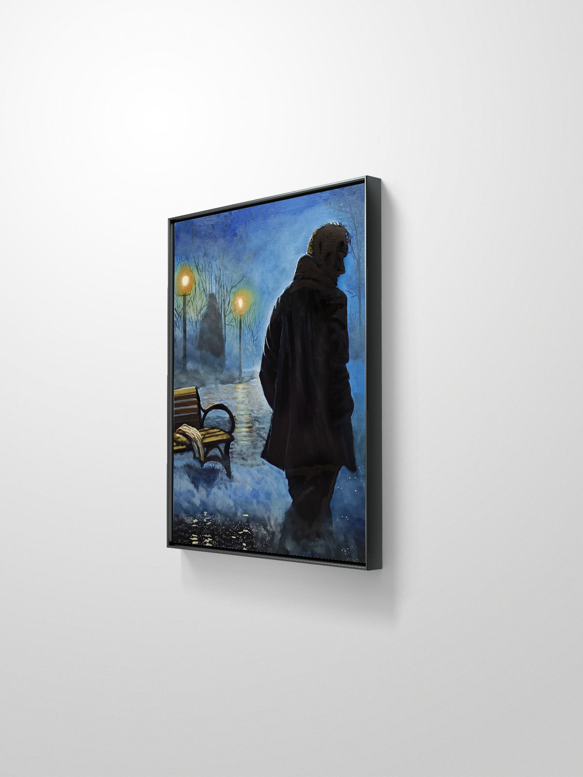 Third of a Five Painting Narrative: The Fog Between Us;
Title: "The Echo of Her Presence"