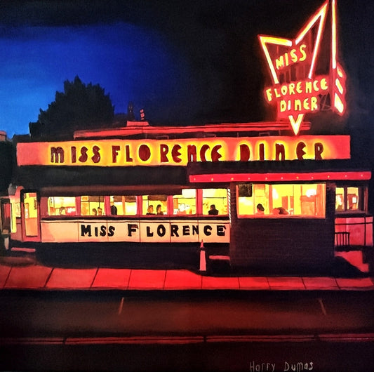 Miss Florence Diner in the Evening painting