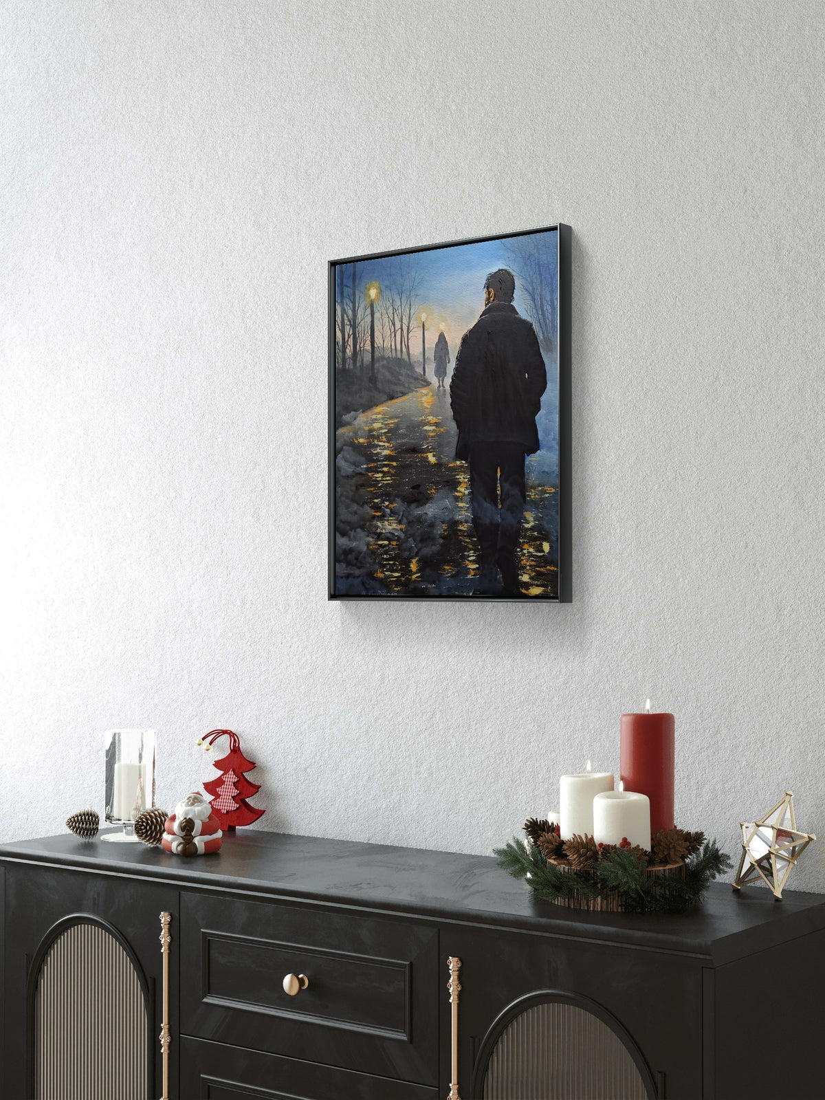 Forth of a Five Painting Narrative: The Fog Between Us;
Title: "Quiet Hope"