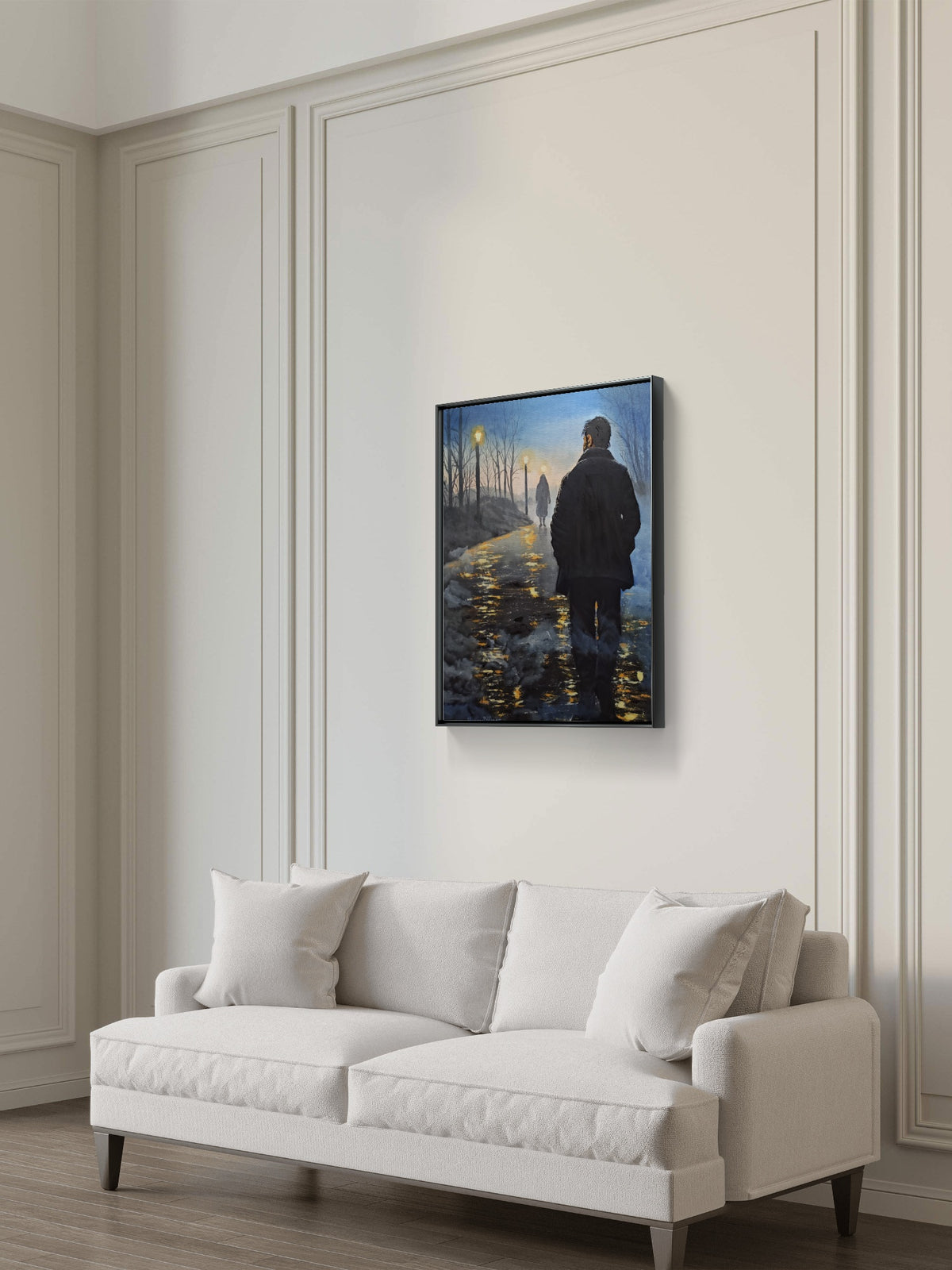 Forth of a Five Painting Narrative: The Fog Between Us;
Title: "Quiet Hope"