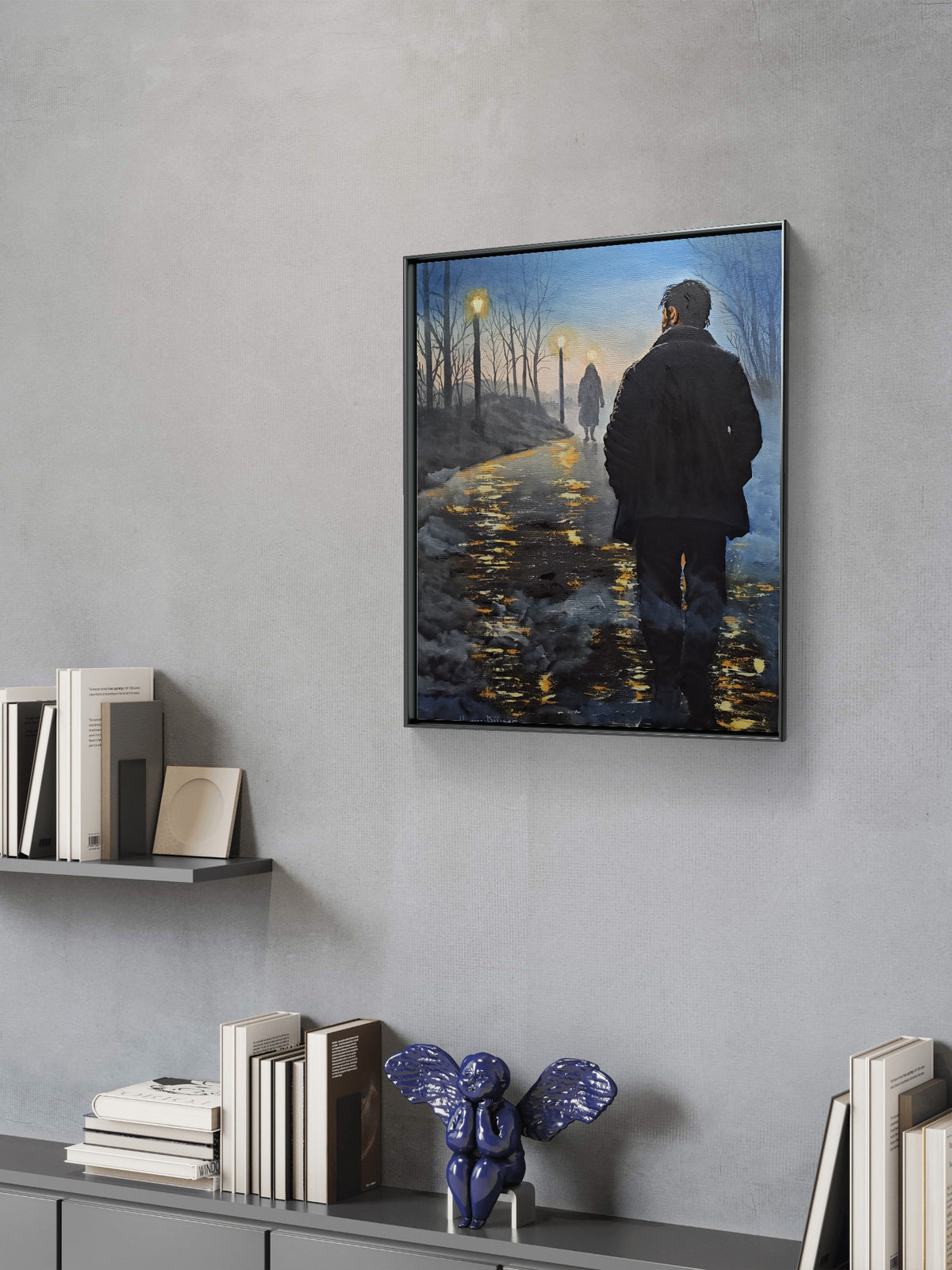 Forth of a Five Painting Narrative: The Fog Between Us;
Title: "Quiet Hope"