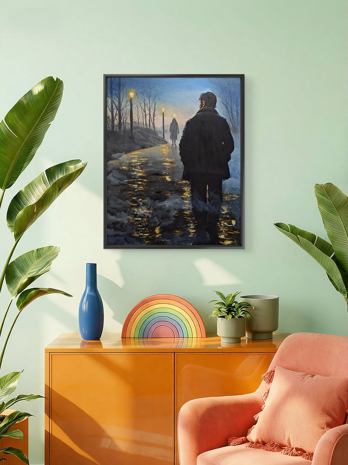 Forth of a Five Painting Narrative: The Fog Between Us;
Title: "Quiet Hope"