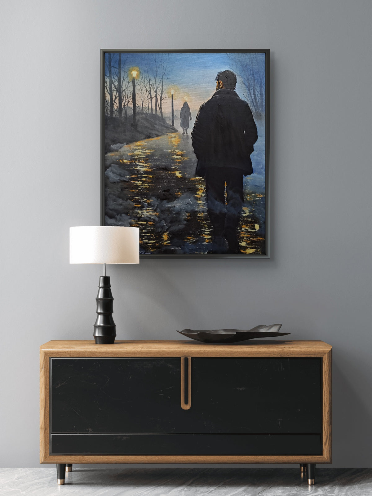 Forth of a Five Painting Narrative: The Fog Between Us;
Title: "Quiet Hope"