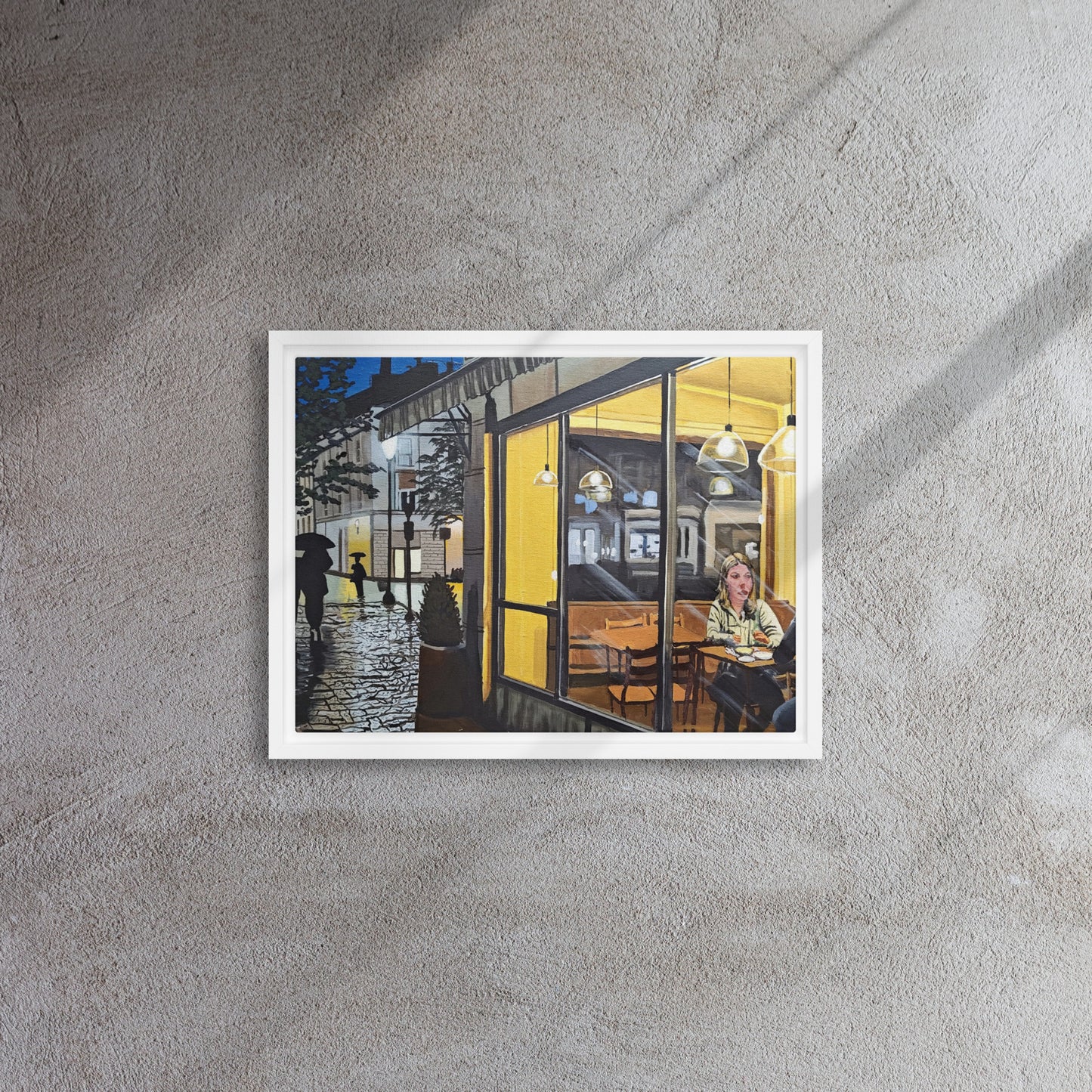 Soft_Steps_Warm_Light_Framed_Canvas_Print_1