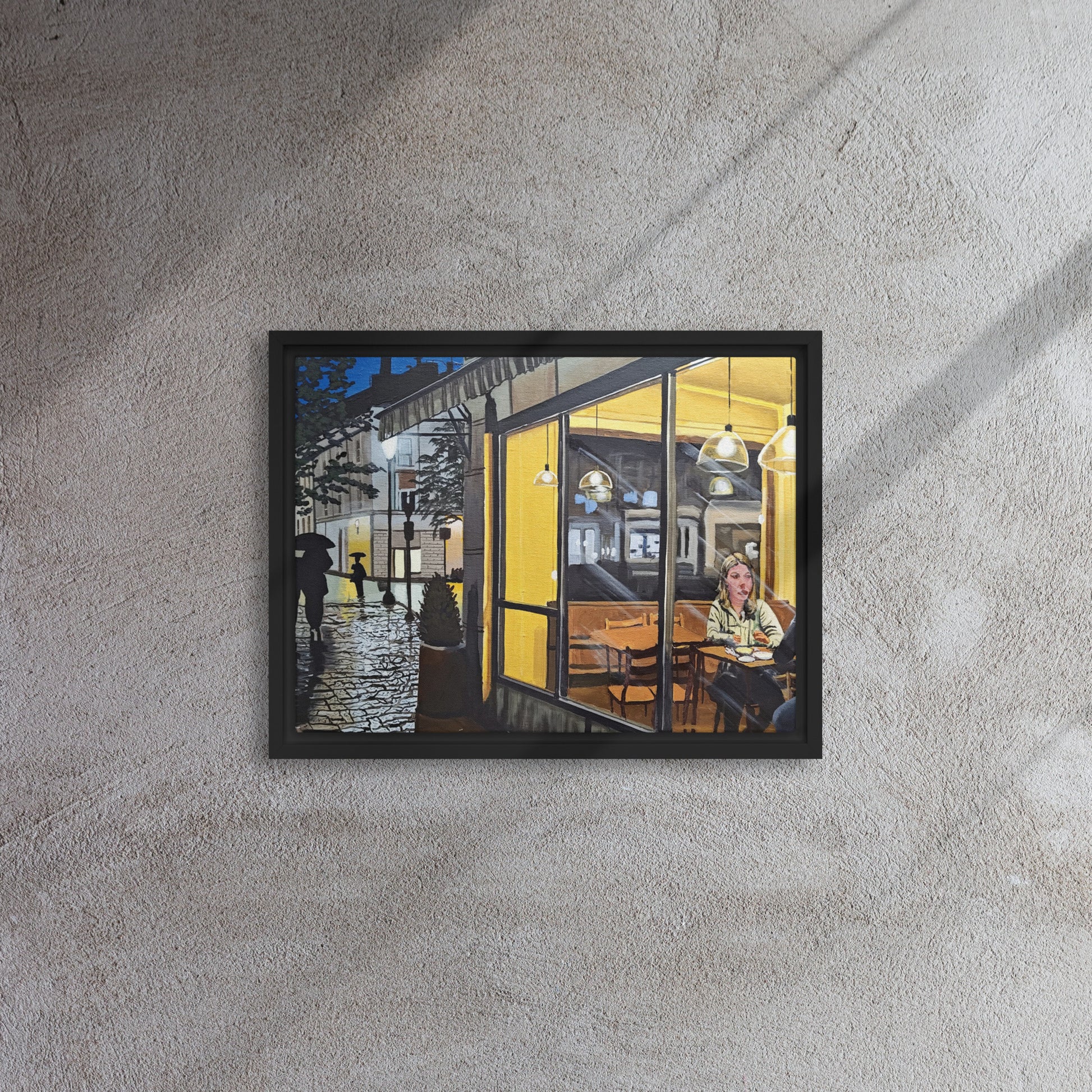 Soft_Steps_Warm_Light_Framed_Canvas_Print_2