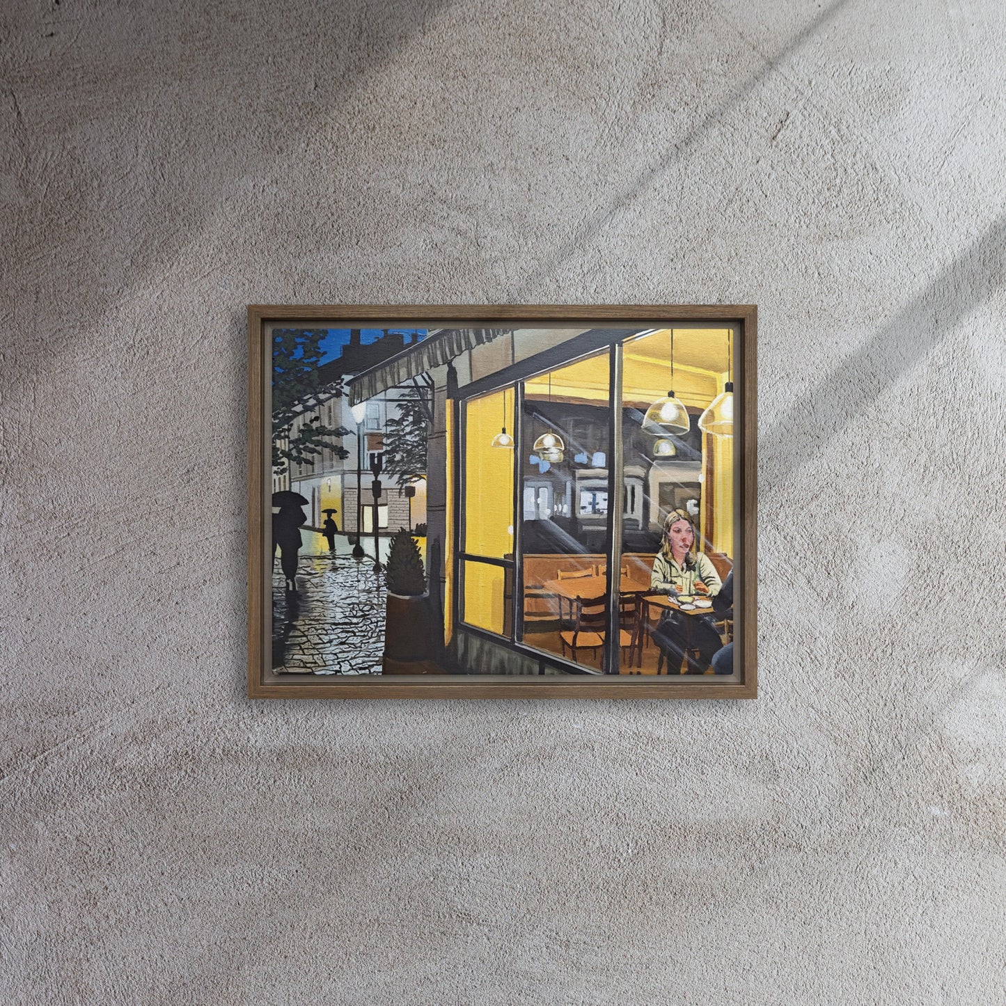 Soft_Steps_Warm_Light_Framed_Canvas_Print_4