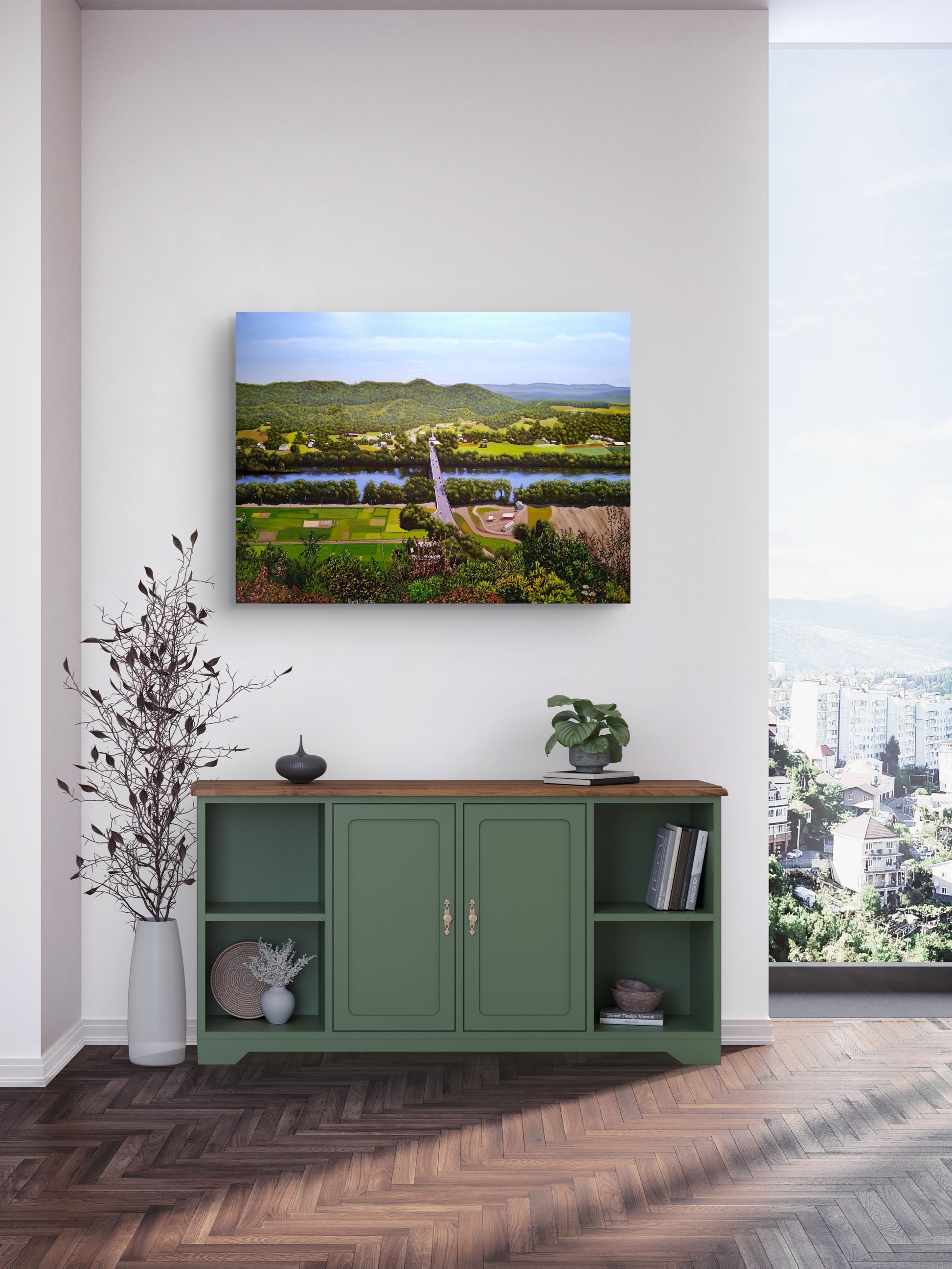 Sugarloaf View Unframed Canvas Print