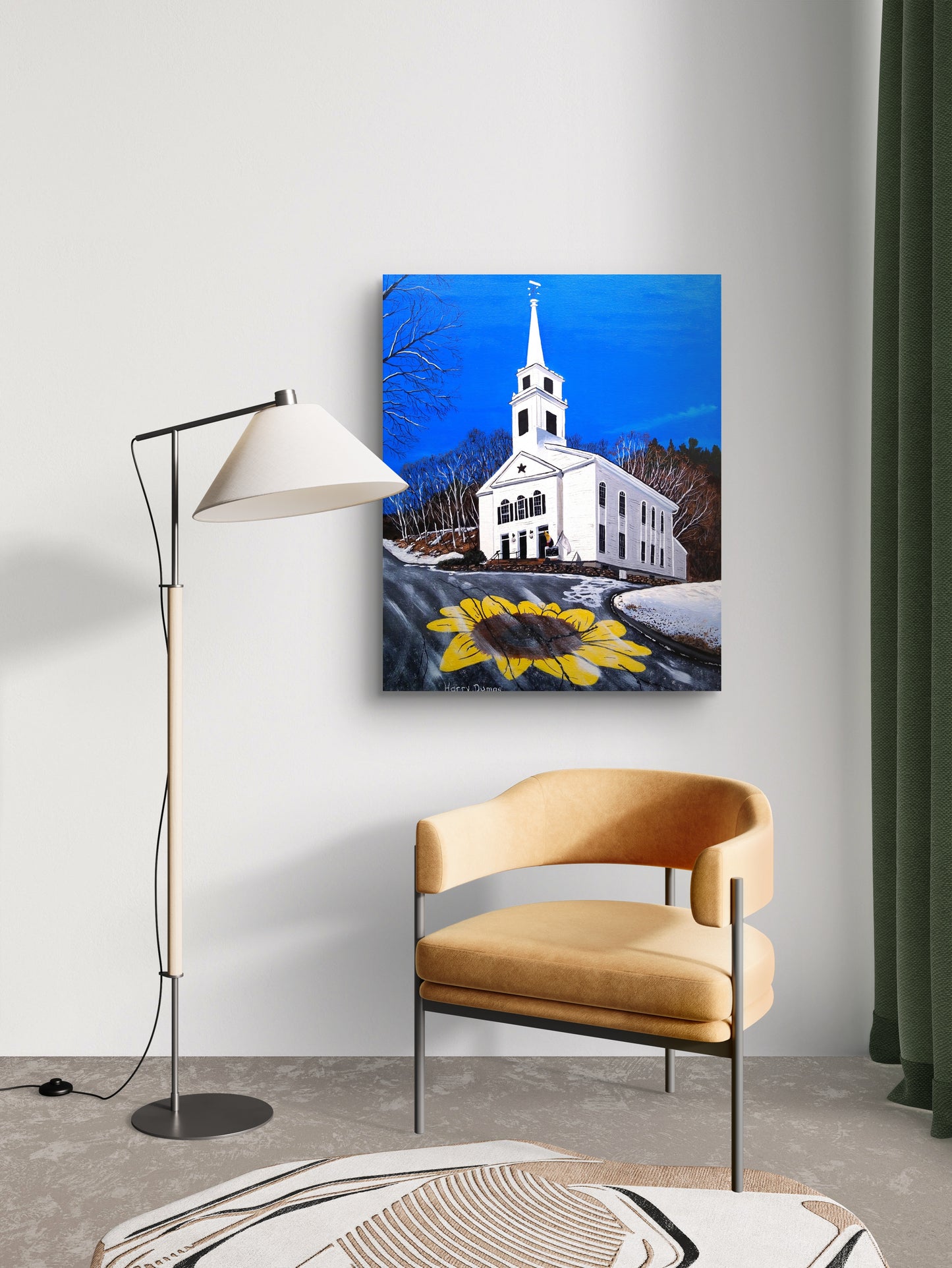 Sunflower_and_the_Light_Unframed_Canvas_Print