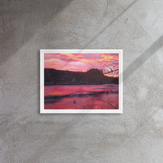 Sunrise_on_Leverett_Pond_Framed_Canvas_Print_1