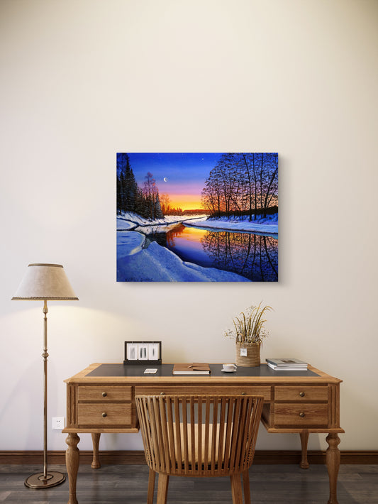 Winter_Sunset_Unframed_Canvas_Print