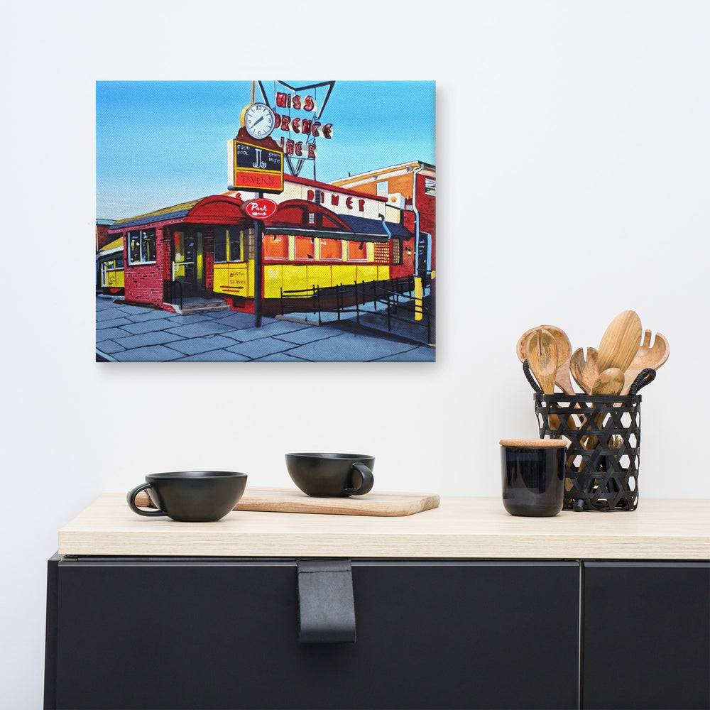 Miss Florence Entrance Unframed Canvas Print