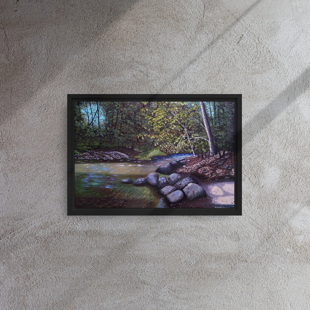 Hear The Water Framed Canvas Print