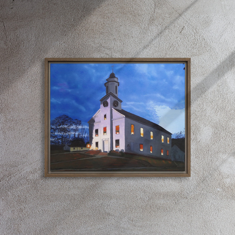 Candlelit Twilight Framed canvas Print