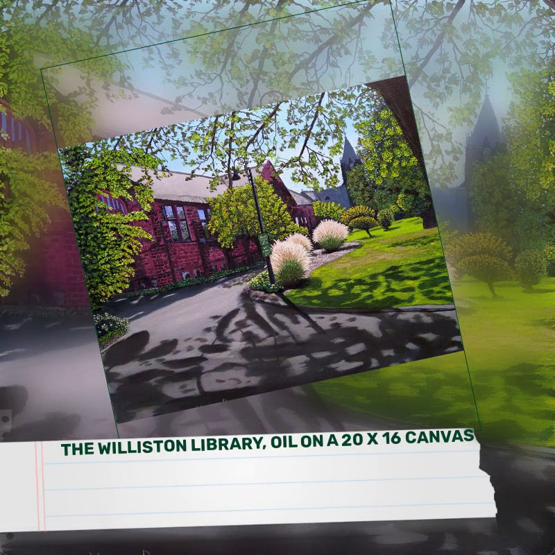 The Williston Library, oil on a 20 x 16 canvas by@Outfy