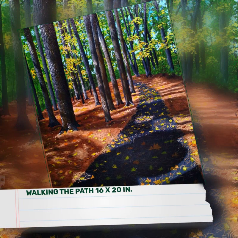 Walking The Path 16 x 20 in. by@Outfy
