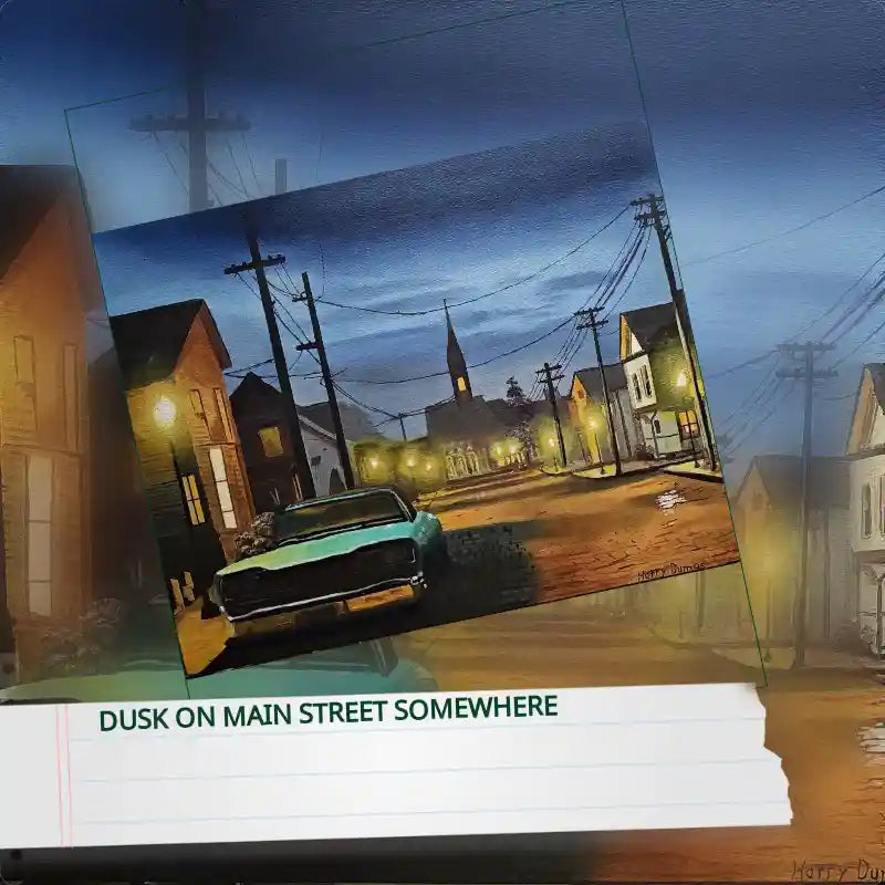 Dusk on Main Street Somewhere by@Outfy