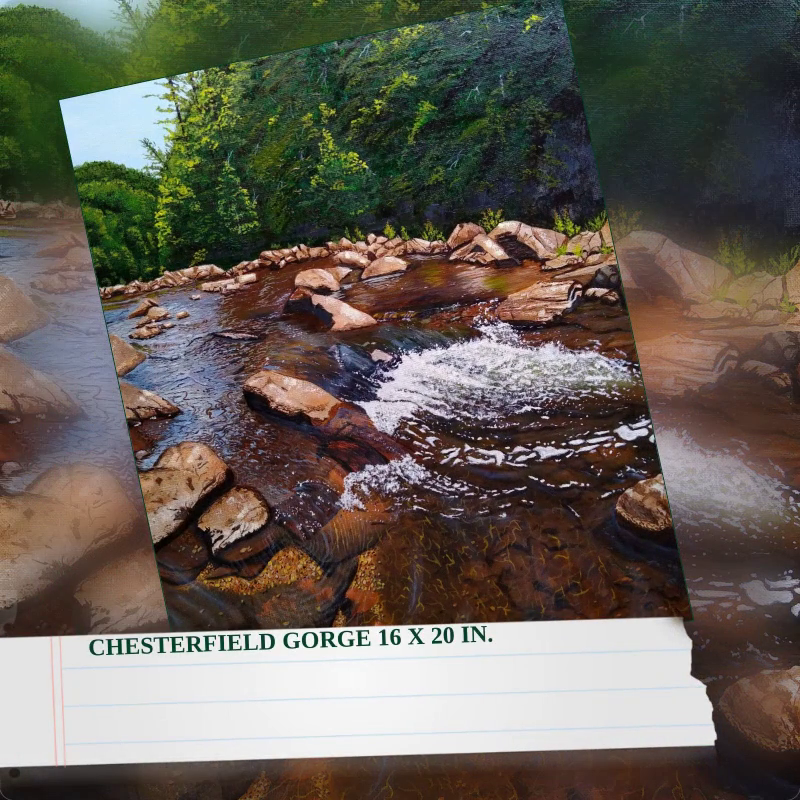 Chesterfield Gorge 16 x 20 in. by@Outfy