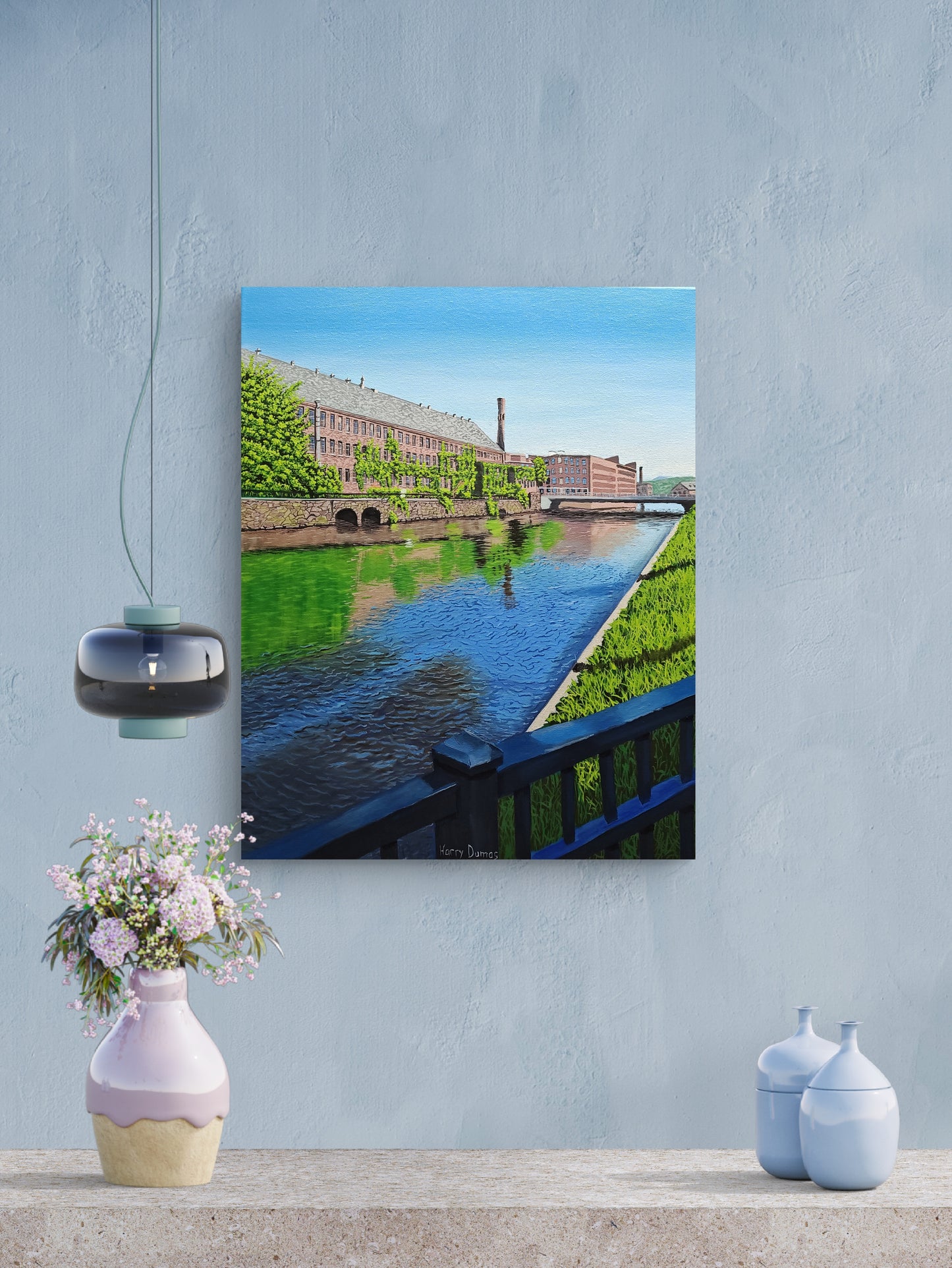 Holyoke Canal #1 Unframed Canvas Print