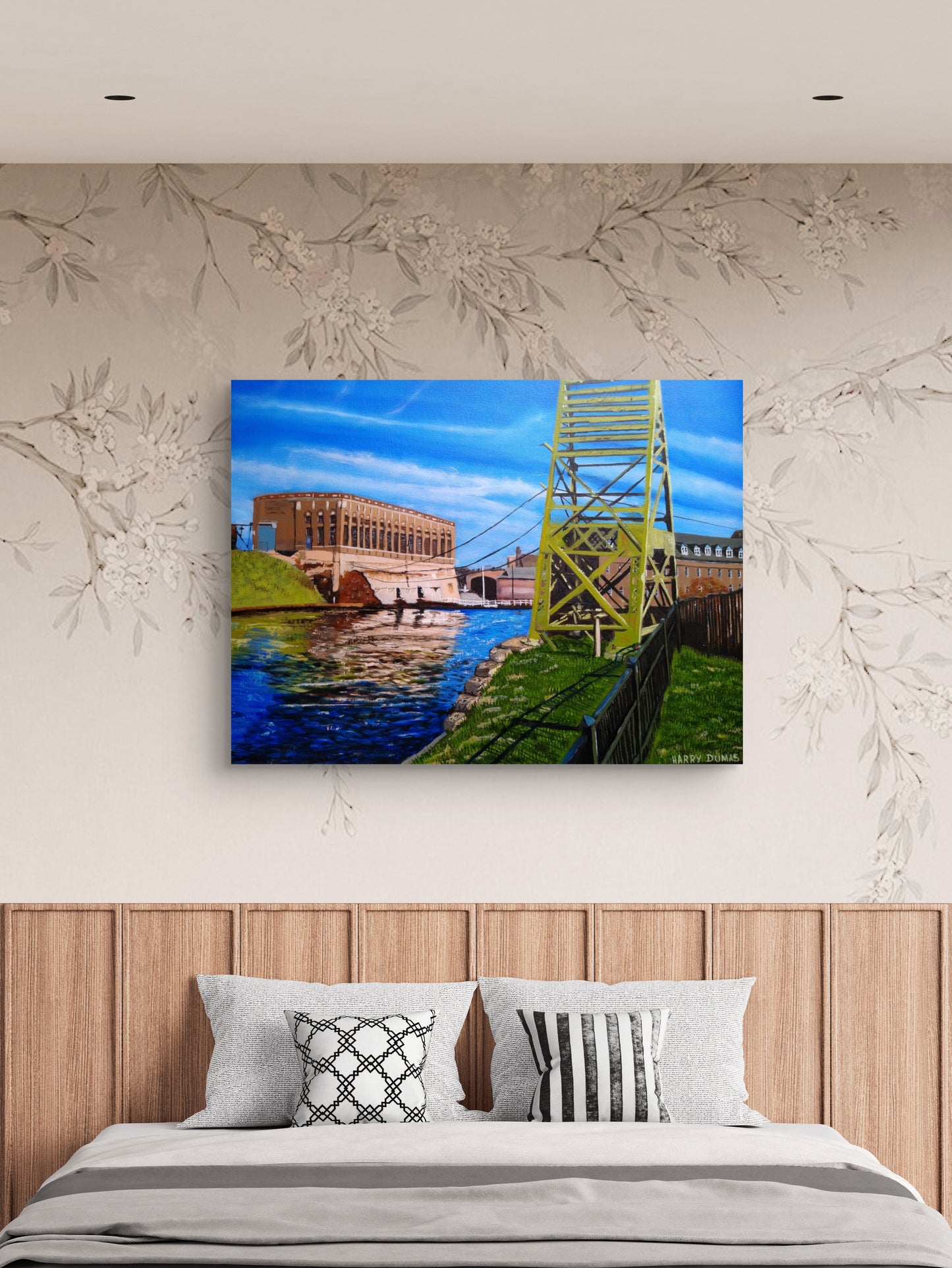 Lower Canal Water Park Unframed Canvas Print