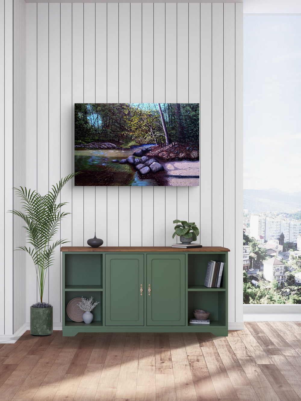 Hear the Water Unframed Canvas Print