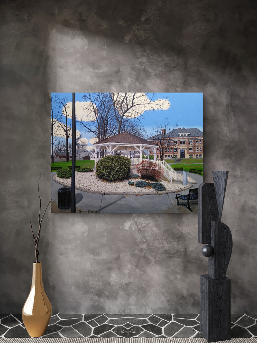 Ludlow Memorial Park Unframed Canvas Print