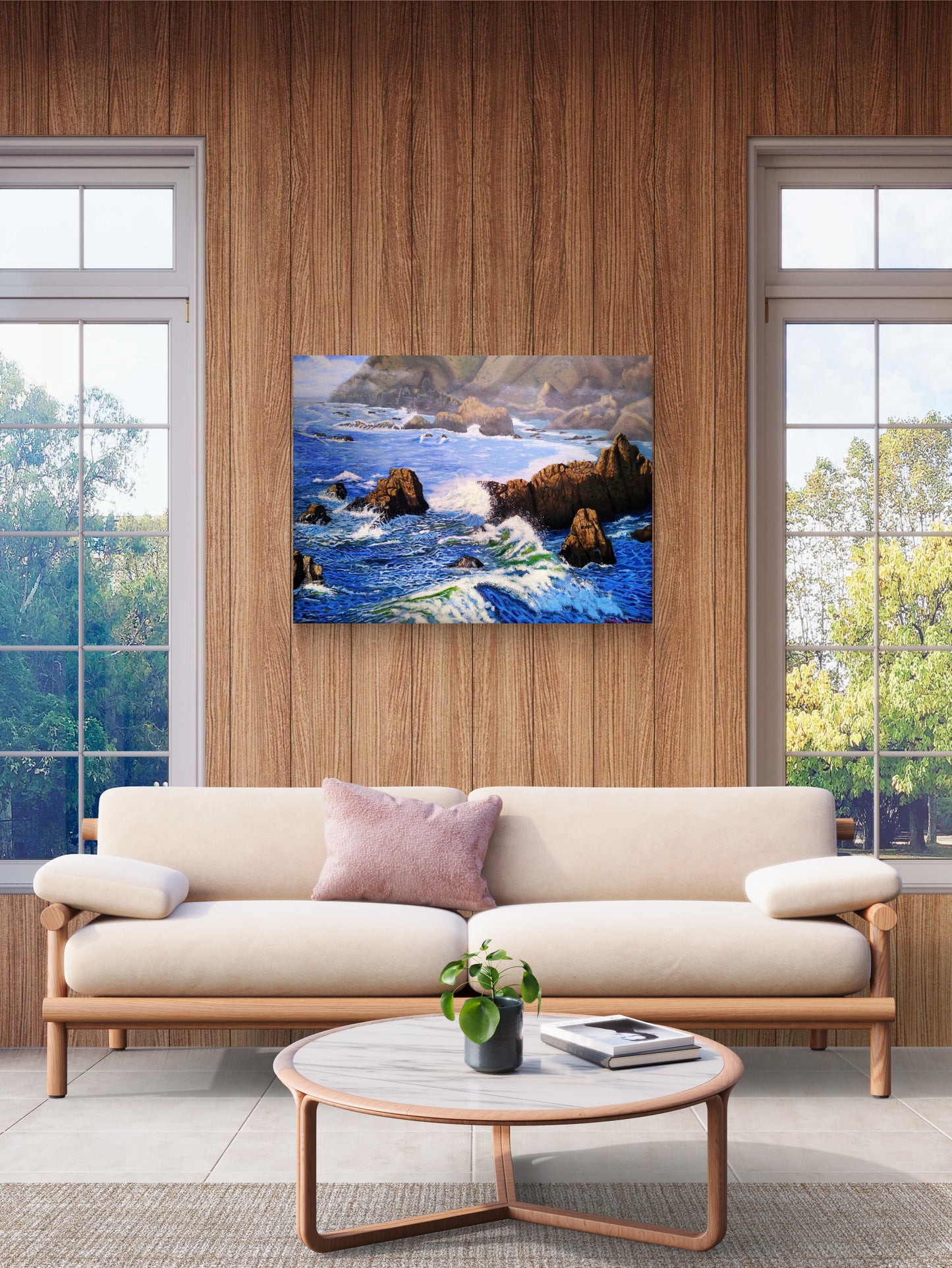 Monterey Coast Unframed Canvas Print