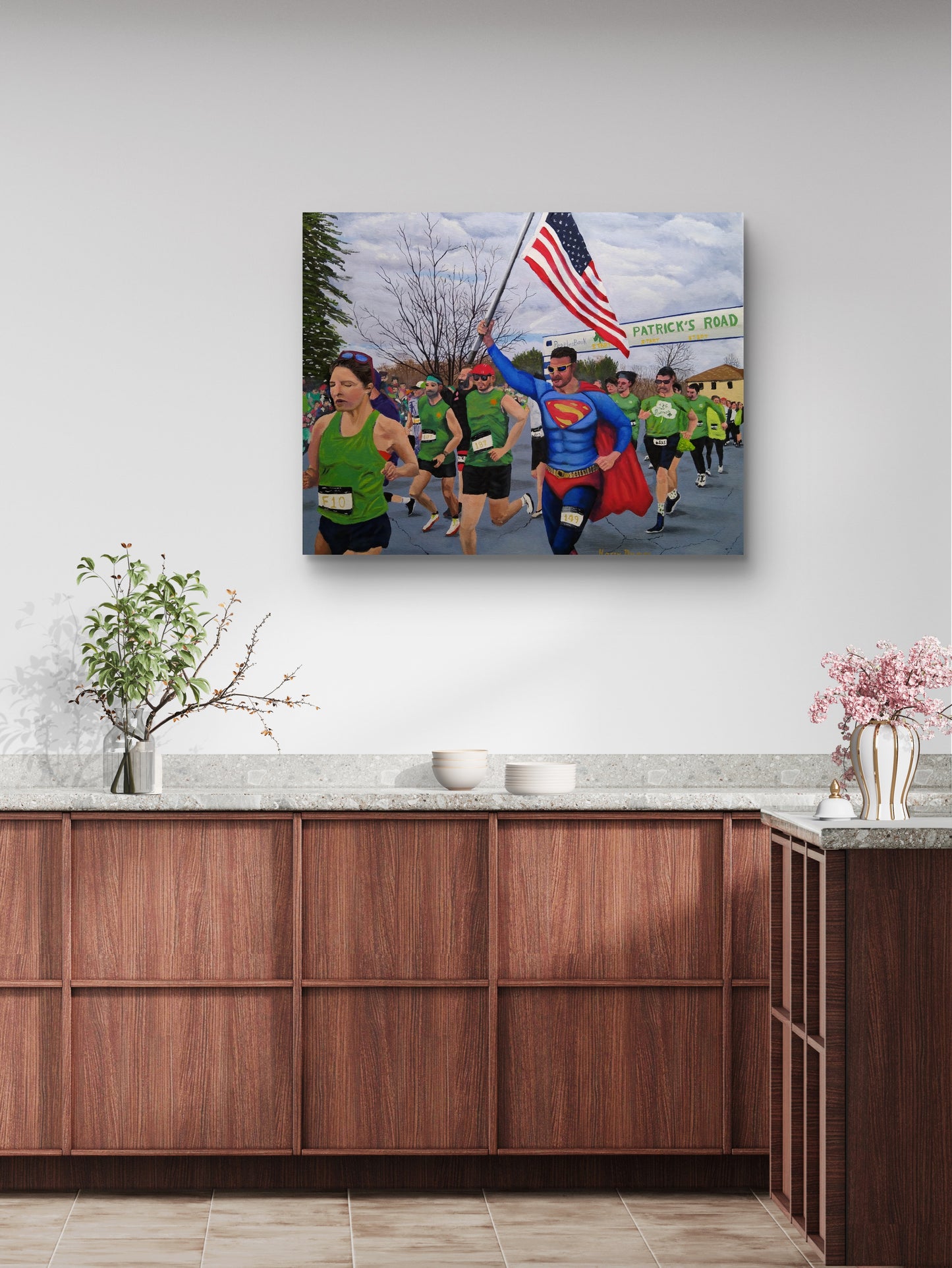 Holyoke Road Race Unframed Canvas Print