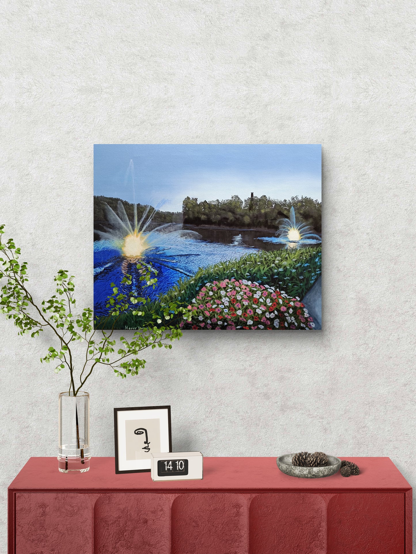 Lower Mill Pond Unframed Canvas Print